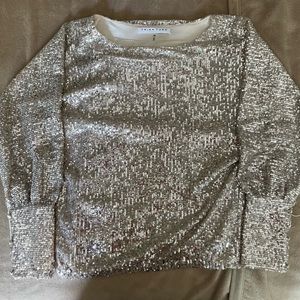 Trina Turk Long Sleeve Sequence Shirt